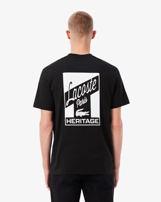 T-shirt con stampa multipla in jersey