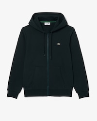 Felpa in tessuto felpato classic fit con zip
