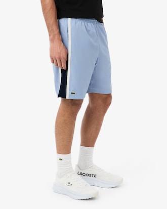 Shorts da tennis leggeri con righe colorblock