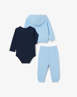 Set da neonato in tessuto felpato