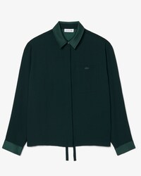 Camicia oversize con dettagli in raso