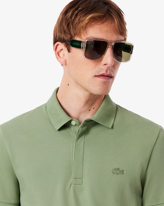 Polo regular fit in piqu&eacute; elasticizzato Paris