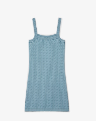 Abito in maglia a trecce effetto lavato