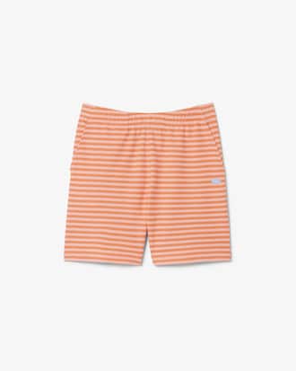 Shorts regular fit in cotone a righe