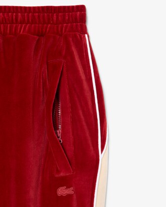 Joggers loose fit in velour Runway