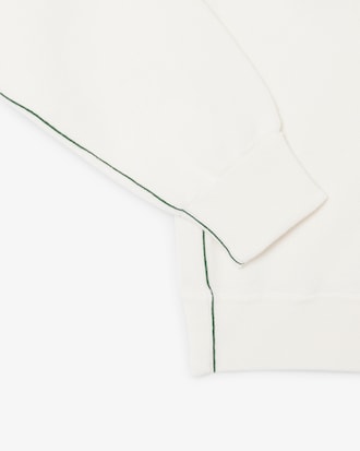 Cardigan in cotone a punto muschio con scollo a V