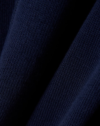 Pullover in cotone a collo alto con zip