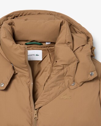 Water-Repellent Hooded Down Jacket