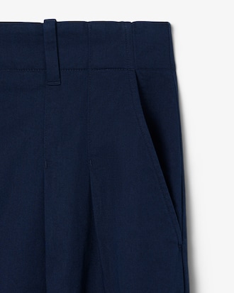 Pantaloni chino in gabardine elasticizzato wide fit