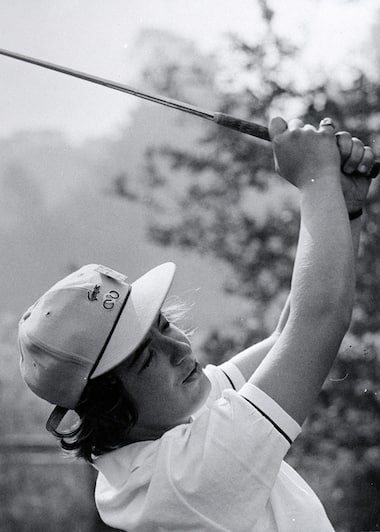 Catherine Lacoste op het wereldkampioenschap teamgolf, Saint-Germain-en-Laye, 1964 © DR.