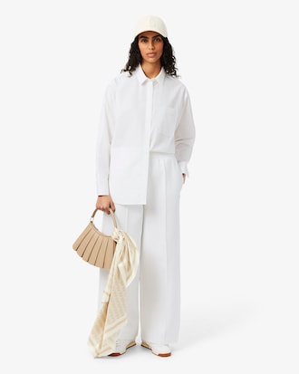 Oversized Katoenen Popeline Hemd