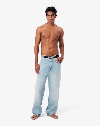 3-Pack Eenvoudige Katoenen Onderbroeken met Logo