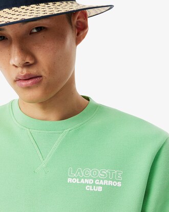 Roland-Garros Editie Piqu&eacute; Sweatshirt