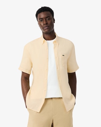 Linnen Hemd met Korte Mouwen