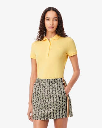 Lacoste-polo dames stretch van katoenpiqu&eacute;