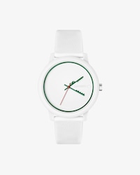 Siliconen horloge met krokodil en 3 wijzers Lacoste.12.12