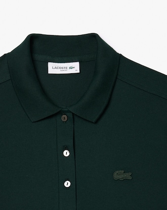 Lacoste-polo dames stretch van katoenpiqué