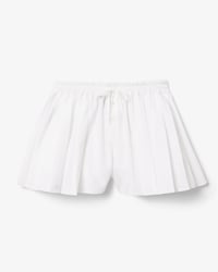 Runway Korte Geplooide Popeline Short