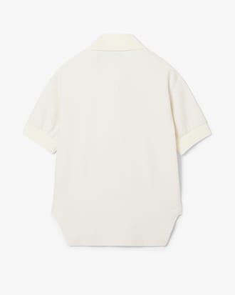 Runway Loose Fit Polohemd van Boucl&eacute; Breistof