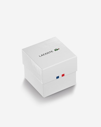 Lacoste.12.12-horloge heren met witte siliconen band
