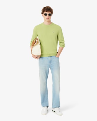 Monochrome Katoenen Crewneck Sweater