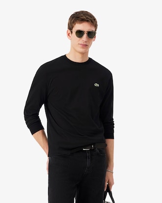 Langmouwig Katoenen T-shirt