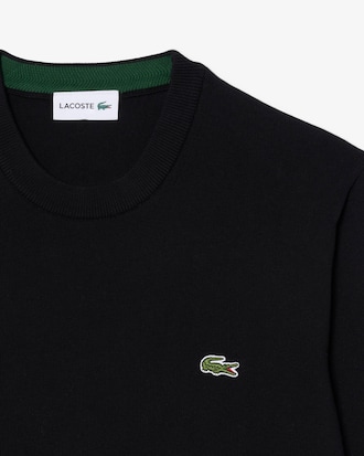 Monochrome Katoenen Crewneck Sweater