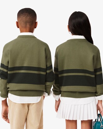 Gestreepte Katoenen en Wollen Sweater