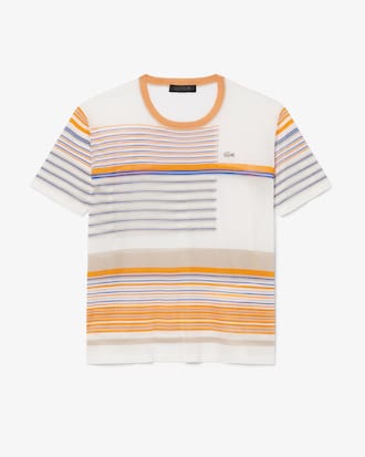 Runway Gestreept Satijnen Jersey T-shirt