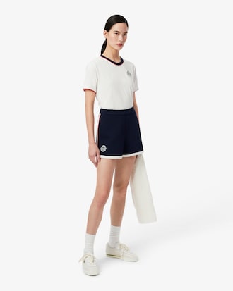 Heritage Tennisshort van Stretch Piqu&eacute;