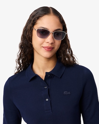 Slim Fit L.12.D Polohemd met Driekwartmouw