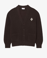 Relaxed Fit Geribbelde Katoenen Cardigan