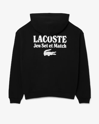 Fleece Hoodie met Multiprint