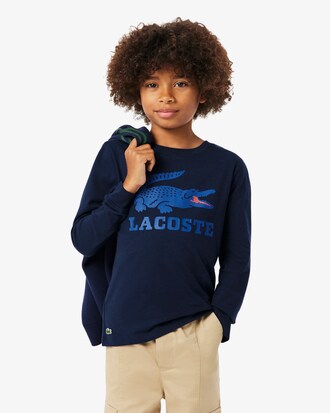 Fleece Sweatshirt met Krokodilprint   