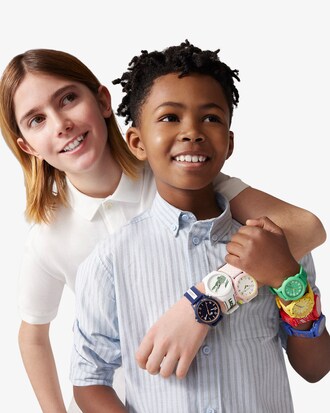 Rider 3 Hands Watch - Blauw met siliconen band
