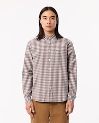 Regular Fit Plaid Popeline Hemd