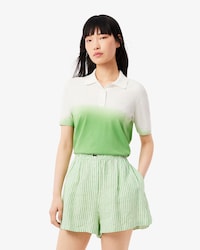 Classic Fit Gebreid Polohemd met Ombré-effect