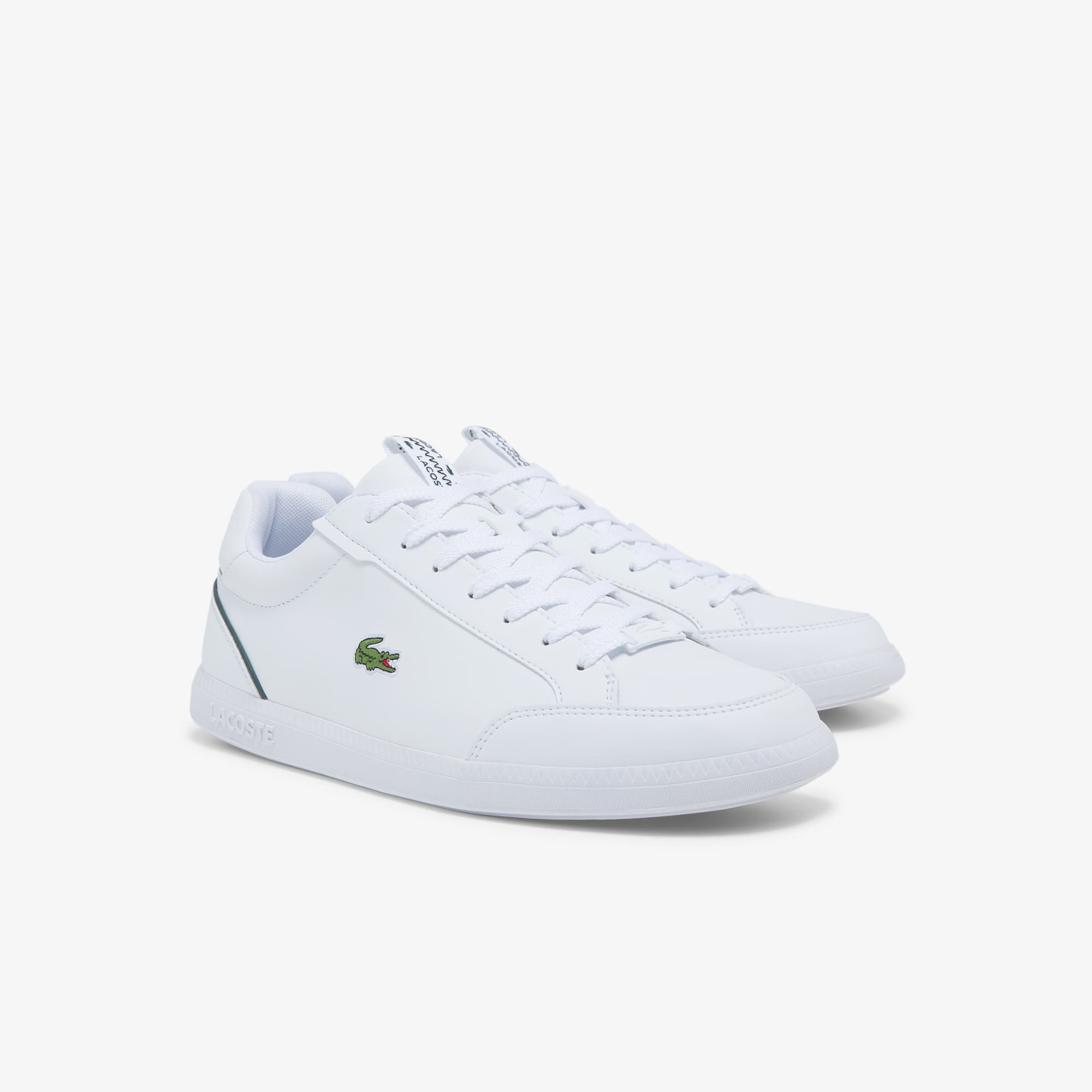 Graduate Cap-sneakers heren van leer en synthetisch materiaal | LACOSTE