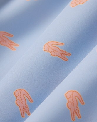 Middellange Zwembroek met Krokodilafdruk