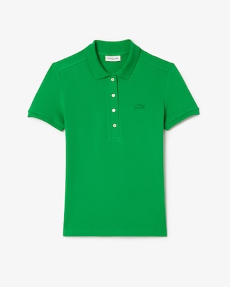 Lacoste-polo dames stretch van katoenpiqué