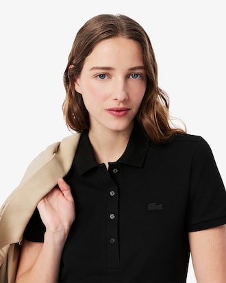Slim Fit Stretch Mini Piqué Polojurk