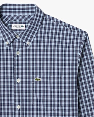 Regular Fit Plaid Popeline Hemd