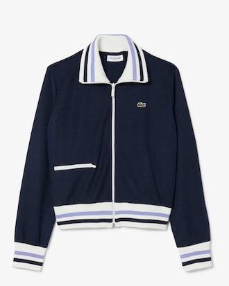 Gestreept Accent Sweatshirt met Rits