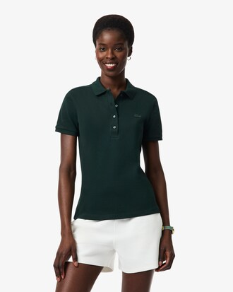 Lacoste-polo dames stretch van katoenpiqu&eacute;