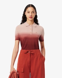 Classic Fit Gebreid Polohemd met Ombré-effect