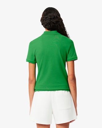 Lacoste-polo dames stretch van katoenpiqué