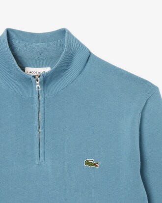 Katoenen Sweater met Hoge Hals en Rits