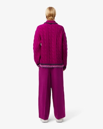 Runway Wide Fit Nauw aansluitende Broek van Ruwe Wol