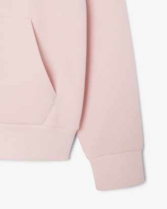 Piqu&eacute; Hoodie met Rits