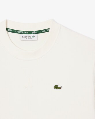 Relaxed Fit Piqué Crewneck Sweatshirt